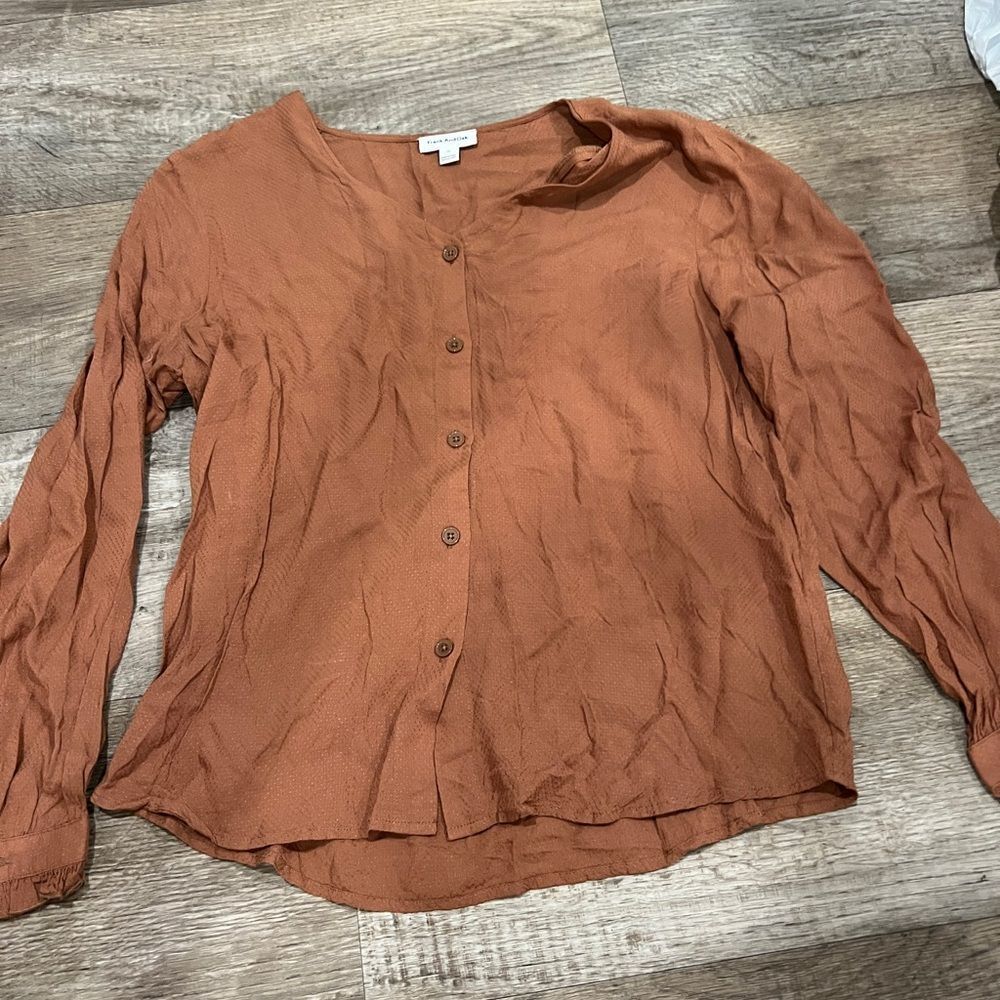 Frank &‎ oak medium Women's Button-Up Top in Brown